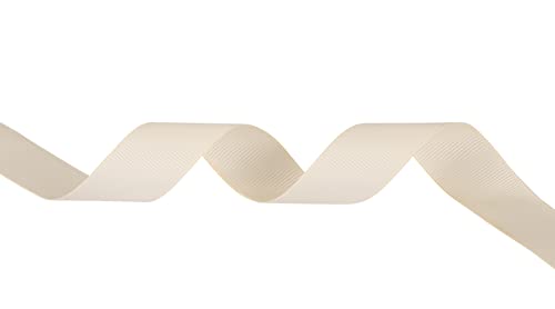 Fondersy 22mmX 91M Solid Grosgrain Ribbon for Gift Wrapping Hair Bows, Parties, Wedding Decoration, Crafts Sewing(Ivory) - Image 3