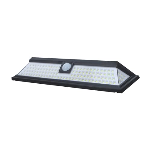 Applique murale solaire extérieure 118 LED étanche IP65 avec détecteur mouvement pour cour