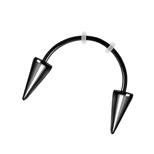 LOVIVER Joyería para Piercing de Labios Y, Joyería de Moda para Fiestas de Disfraces, Accesorios, Negro | Ya disponible en tu tienda friki favorita! En mundofriki.es!