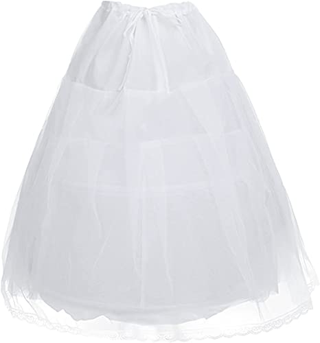 2 Hoop Petticoat Girl Dress Petticoat Underskirt Wedding Pageant Party Dress Crinoline Underskirt