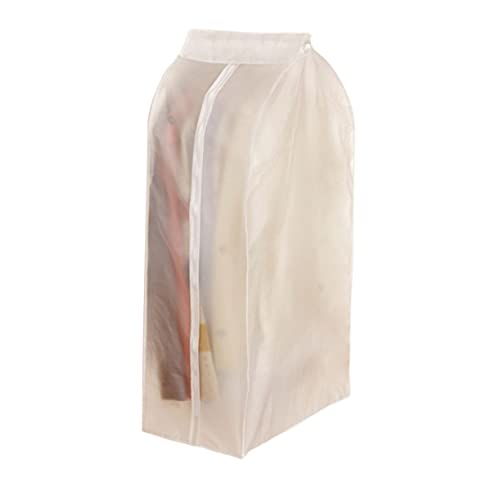 Cabilock 1Pc Thickened Clothing Cover Water Resistant Garment Storage Bag Crease Design Convenient Zipper Opening for Travel and Home Use
