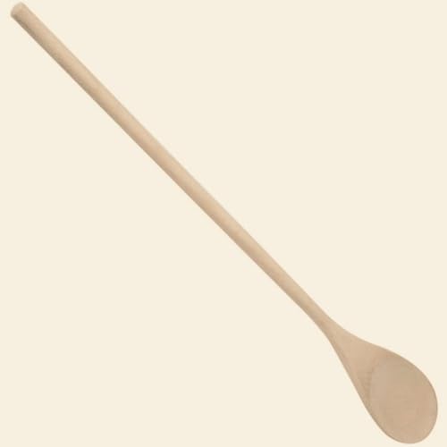 AME D’ESSENCE 18-Inch Wooden Spoon - Durable, Ergonomic Handle for Comfortable Grip, Perfect for Stirring, Mixing, Serving, and More.