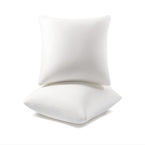 Image of AM AEROMAX 16x16 Pillow Insert (Pack of 2) Memory Foam Throw Pillow Insert Sham Square for Decorative Cushion Bed Couch Sofa Without Deform After Longtime Use