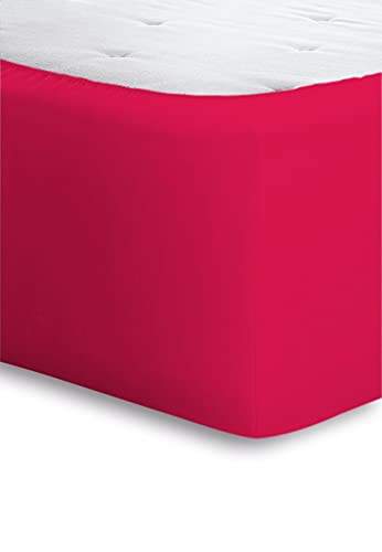 Bassetti Rosso Fitted Sheet 140 x 200 cm 160 x 220 cm, Red, 140x200 160x220 - Image 2