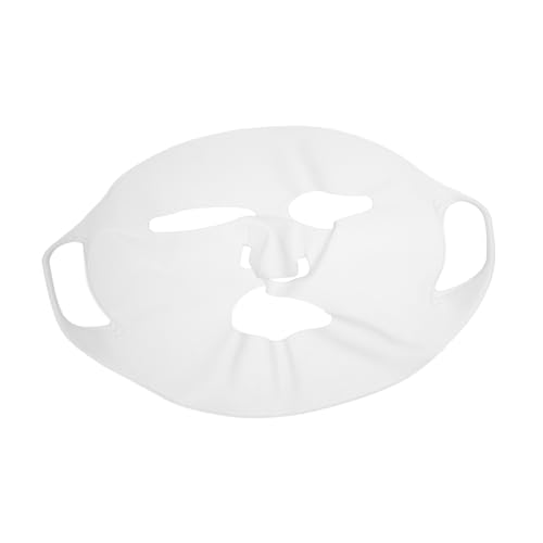 COLLBATH Silicone Face Mask Cover for Women Odorless Anti-Evaporation Adjustable Ear-Loop Design Reusable Skincare Mask for Facial Treatments
