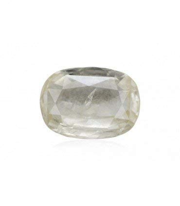 Saphir blanc de 10,52 carats, une gemme d'exception brute et certifiée