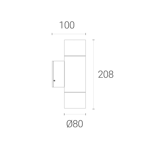 4lite Smart Outdoor Up Down Wall Light (Graphite) 345lm IP54 Supplied with 2X Smart GU10 Bulbs - 4L2/2305-4Yr Guarantee - Image 3