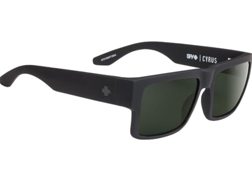 Spy Cyrus Soft Matte Black Happy Gray Green Polar Sunglasses4