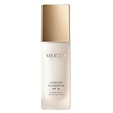 MERODA® Changing Foundation SPF 30 [LIGHT TO MEDIUM SKIN] - Foundation Color Changing - Farbwechselnde Foundation für Reife Haut - Make Up Hautton Anpassend - Foundation Gesichts Make Up