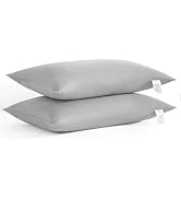 NTBAY Down Alternative Bed Pillows, Pillows Standard Size Set of 2, Machine Washable Pillows for ...