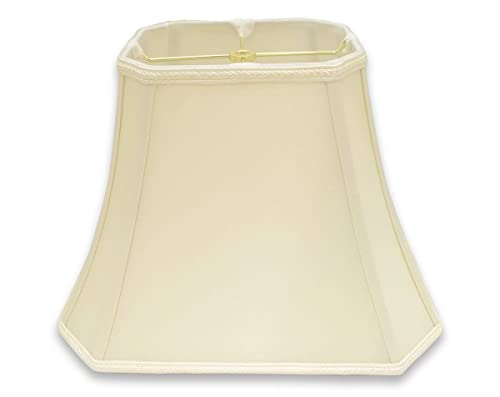 Image of Royal Designs, Inc. DSO-68-14EG Rectangle Cut Corner Bell Designer Lamp Shade, (6x8) x (9x14) x 10.625, Eggshell