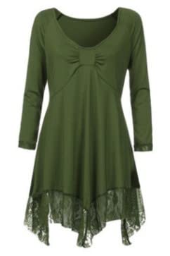 Qingyuan 2022 Summer Euro an and American Amazon Fat Women Plus Size Women's lace Stitching Large ne line Long-Sleeved Women's dr bla 5XL offers donot miss 5 Qingyuan 2022 Summer Euro an and American Amazon Fat Women Plus Size Women's lace Stitching Large ne line Long-Sleeved Women's dr bla 5XL offers donot miss