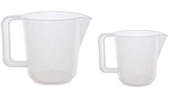 Plastic Kitchen Jugs 500ml & 1000ml Measuring Mixing Preparation 1 & 2 Pint Jug