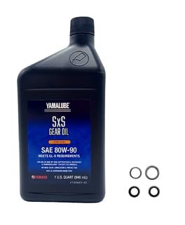 Image of Yamaha Wolverine X2 / X4 850 (2018-2024) all Models Differential /Gear Oil Change Kit 1 Quarts ACC-GROIL-5G-QT /Washers