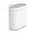 SYNCVIBE Bathroom Trash Can with Lid 2 Gallon Slim Motion Sensor Garbage Can Narrow Automatic Plastic Trash Bin for Bedroom, Living Room, Toilet, Office (White)