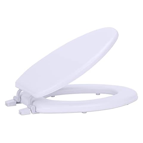 Fantasia White Soft Elongated Toilet Seat Cover