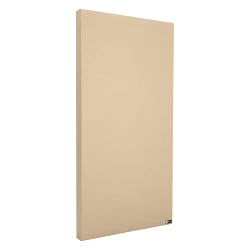 Bluetone Acoustics Wall Panel Pro - Paneles fonoabsorbentes profesionales para eliminar ruidos y ecos - Paneles acústicos para pared y techo (100x50x5cm, Beige)