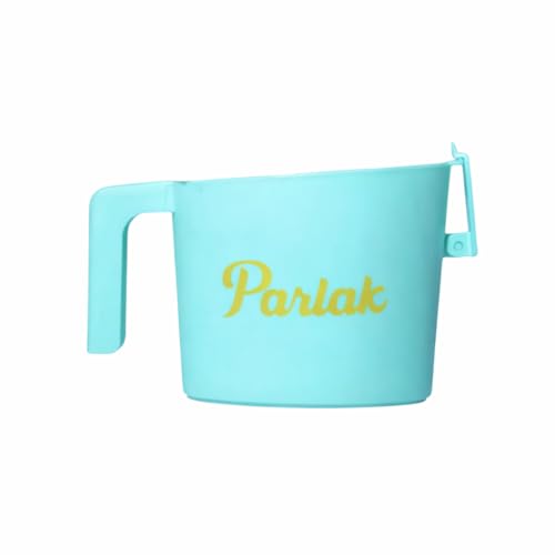 Image of Milk and Oil Packet Holder, Black Plastic Kitchen Organizer with Handle, Cylindrical Spill-Proof Pouring Container (Green, Small)