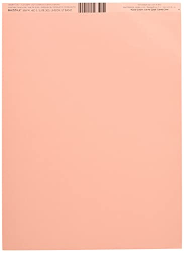 Bazzill 25 Sheets Mono Coral Cream, 8.5 x 11