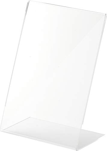 Présentoir De Table Acrylique Format A4 Portrait - Support Pour Menu, Carte, Prix, Publicité (210x340mm)