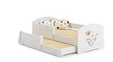  Kobi Lit Enfant LUK 160x80 Elephant gigogne avec Matelas