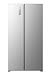 Hisense RS3P538NAIE Kühl-Gefrierkombination/Side by Side/Freistehend/ 527 L/EEK: E/ 39 dB/Perfekt Kitchen Fit/Boden-Kühlsystem/Meta-Tech Cooling/Total No Frost/ (BxHxT): 91,1×178,6×60 cm/Grau