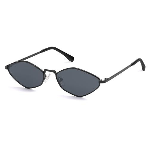 Image of SOJOS Retro Polarized Sunglasses Womens Mens Vintage Narrow Irregular Shades UV400 SJ1233