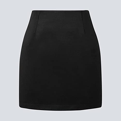 Plaid Skirt High Waist Bodycon Pencil Wool Mini Skirts for Women Stretch Flannel Skirt Fall Outfits 2025 Casual Dress2
