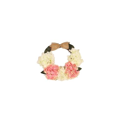 Couronne de Fleurs Noël Extérieure Anti-Flétrissement pour Porte