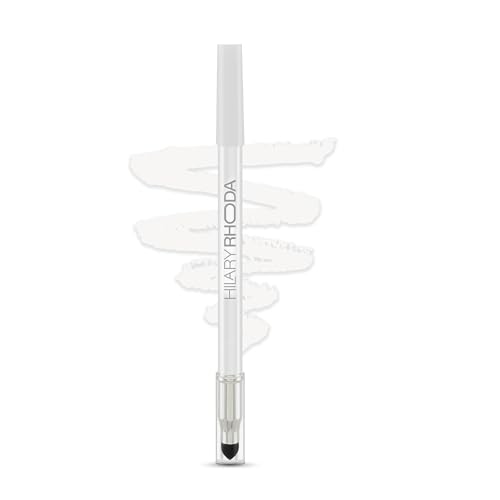 Image of Hilary Rhoda Play n Blend Gel Eyeliner | One Stroke Application | Highly Pigmented | Matte & Shimmer Finish | 2 in 1 Smudger + Eyeliner | Butter Smooth Texture | 1.5g - (Pure White| Shade 08)