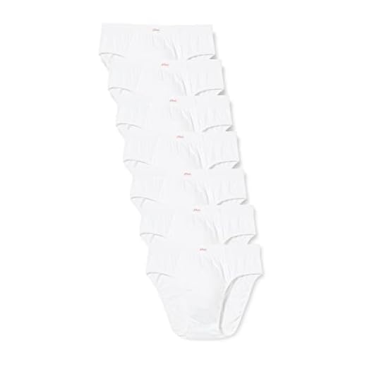 s.Oliver Herr Briefs, Vit, M, Paket med 7