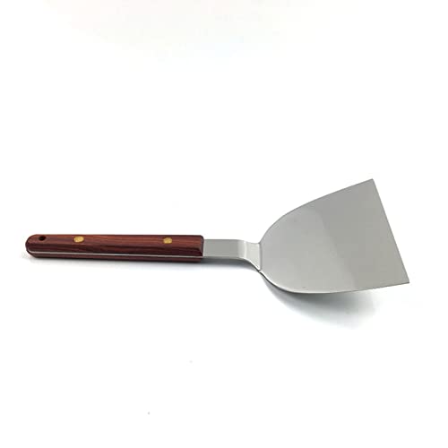 Kitchen Stir-fry Baking Tools, Stainless Steel Pizza Cutter Shovel, Non Slip Handle, Pancake Flipper, for Cake, Dessert, Tart