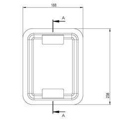 Easyricambi Cajón bandeja cenicero para chimenea y estufa de pellets 24 x 19 x 7 cm Clam de chapa impresa