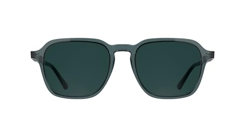 Calvin Klein Men's Sunglasses CK26507S - Transparent Blue with Solid Petrol Lens
