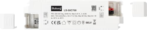  Flackerfreier LED Trafo 30W-50W Constant Current 700mA fürprofessionelle Anwendungen
| 700mA Konstantstrom LED Netzteil