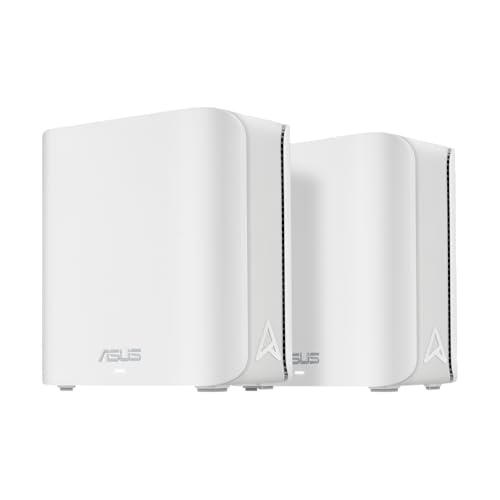 ASUS ZenWiFi BD4 2-Pack Mesh WiFi 7 a doppia banda, 3600 Mbps, copertura 470 m², due porte 2,5 G,...