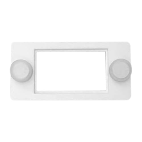 MYCENSE 爬虫類水槽用温度計ホルダー 3x0.2インチ 頑丈なユニバーサルフィットゲージホルダー, 白