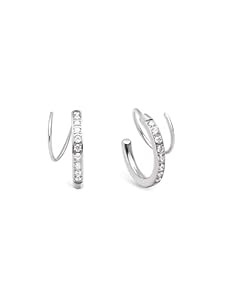 Boucles d'oreilles Swirl en Acier SINGULARU