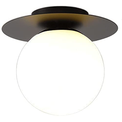 Lustre plafonnier moderne E27 éclairage couloir et entrée en verre de qualité