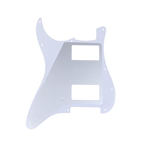 Musiclily Pro 11 Hole HH Strat Pickguard 2 Humbuckers Scratch Plate for American/Mexican Fender Standard Stratocaster Modern Style Electric Guitar - Image 3