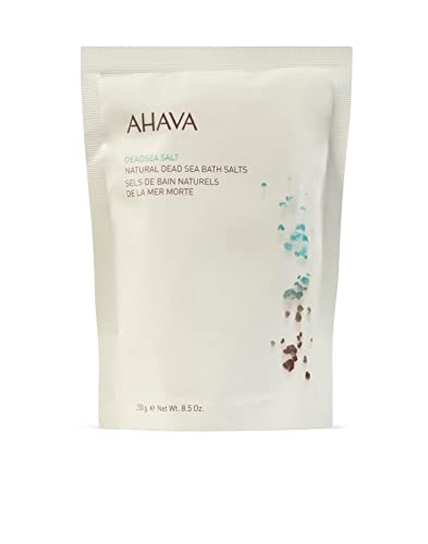 natural sea salt bath - AHAVA Natural Dead Sea Bath Salt, 8.5 Ounce (Pack of 1)