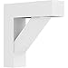 Ekena Millwork BKTP05X20X20TRA05 Standard Traditional Architectural Grade with Block Ends PVC Brackets, 5"W x 20"D x 20"H