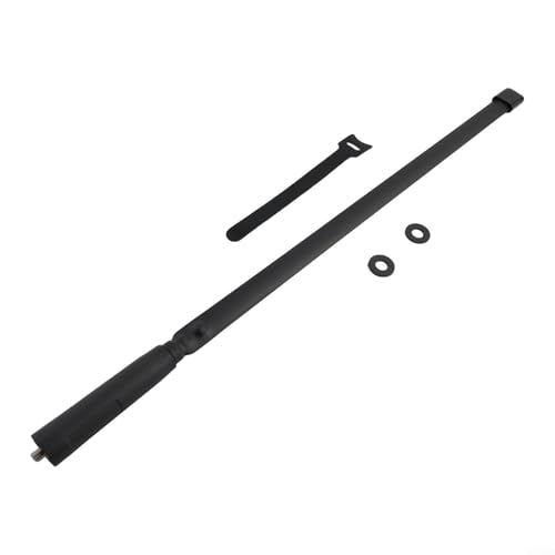 Antena de doble banda y ligera para SMA hembra, se adapta perfectamente a varios modelos Baofeng para mejorar el rango de comunicación (18.5 pulgadas)