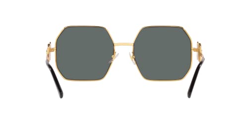 Versace VE 2248 100281 Gold Metal Geometric Sunglasses Grey Polarized Lens4