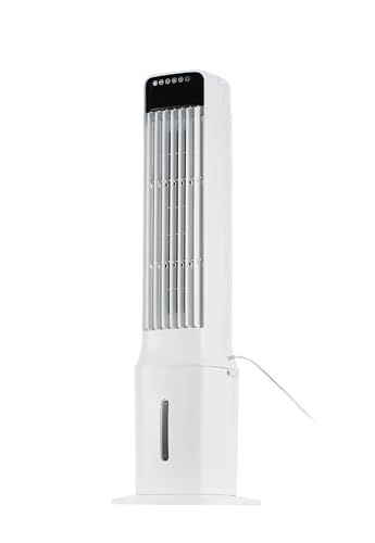 Uthfy 41 Inch Portable Air Conditioners, Cooling Fans that Blow Cold Air with 24H Timer, 4 Modes & 3 Speeds, Dual Water Tank, 4 Ice Packs, Remote, 2.4 Gal, Portable AC, 3 In 1 Swamp Cooler for Bedroom