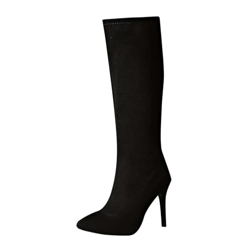Bottes d'hiver à bout pointu pour sublimer la silhouette sans effort avec zip