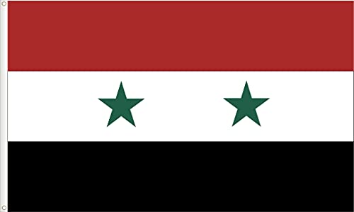 FLAG OF SYRIA. STANDARD SATIN QUALITY. BIG SIZE 150X90