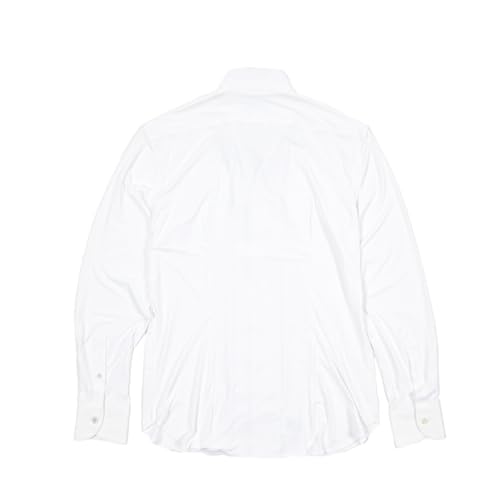 【2025-26年 秋冬 [オリアン] ORIAN Functional Garment スキッパーシャツ 長袖 オールシーズン メンズ ストレッチナイロン ホワイト [42] [並行輸入品]