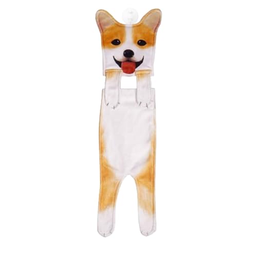 Toallas de mano para cachorros – Divertidas toallitas para perros, toallas decorativas para la cara | Toallas de mano suaves absorbentes, bonitos colgantes de toallas para perros, paños para el baño d