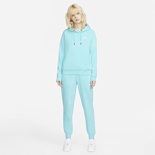 Nike Feminino NSW Tight Fleece Varsity, Copa/Branco, Medium